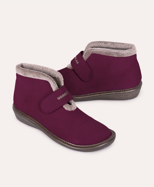 nordikas ZAPATILLAS DE CASA MUJER AFELPADO MORADO En oferta