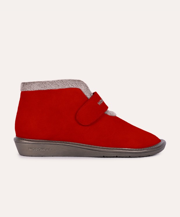 nordikas ZAPATILLAS DE CASA MUJER AFELPADO CEREZA Libre de impuestos