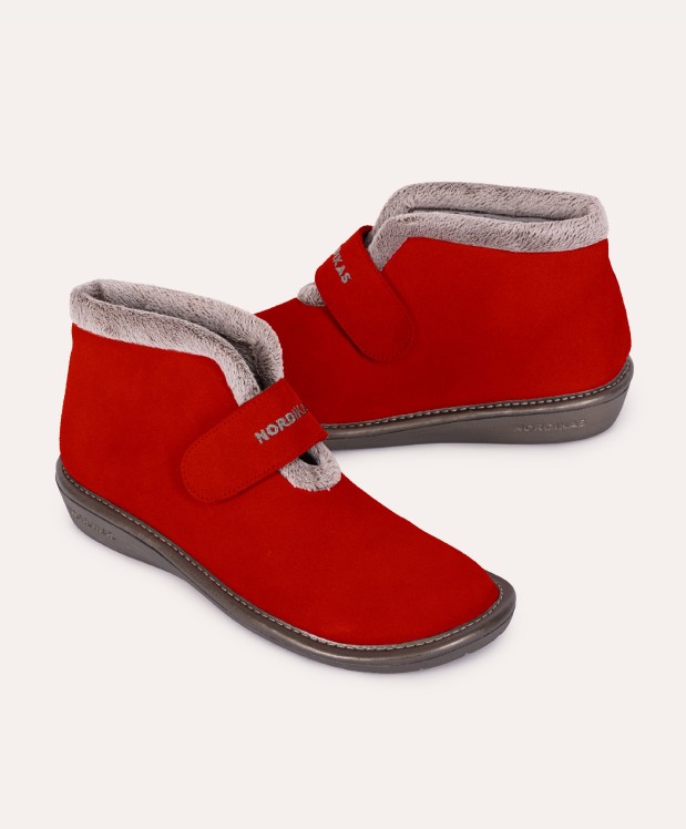 nordikas ZAPATILLAS DE CASA MUJER AFELPADO CEREZA Libre de impuestos
