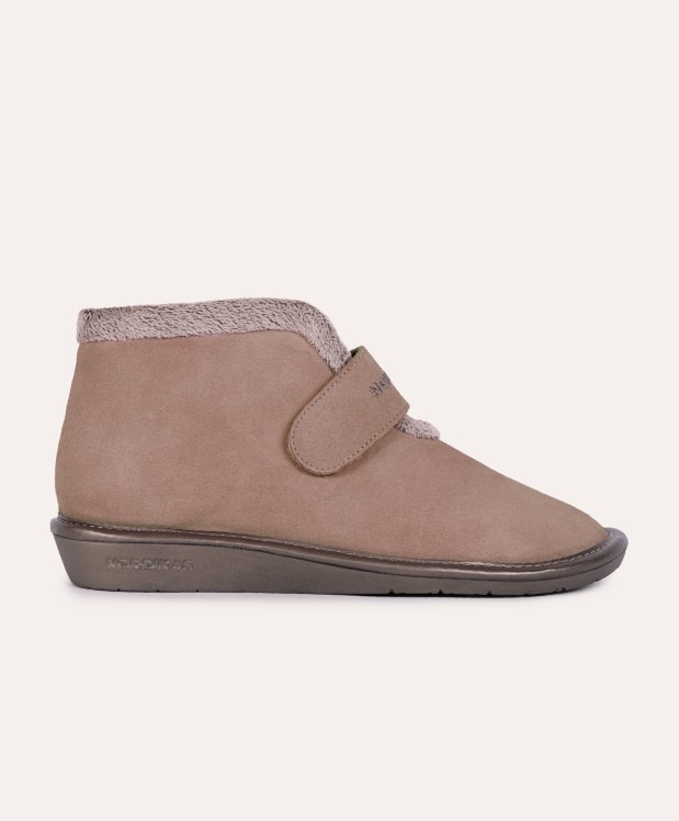 nordikas ZAPATILLAS DE CASA MUJER AFELPADO PIEDRA Oferta exclusiva