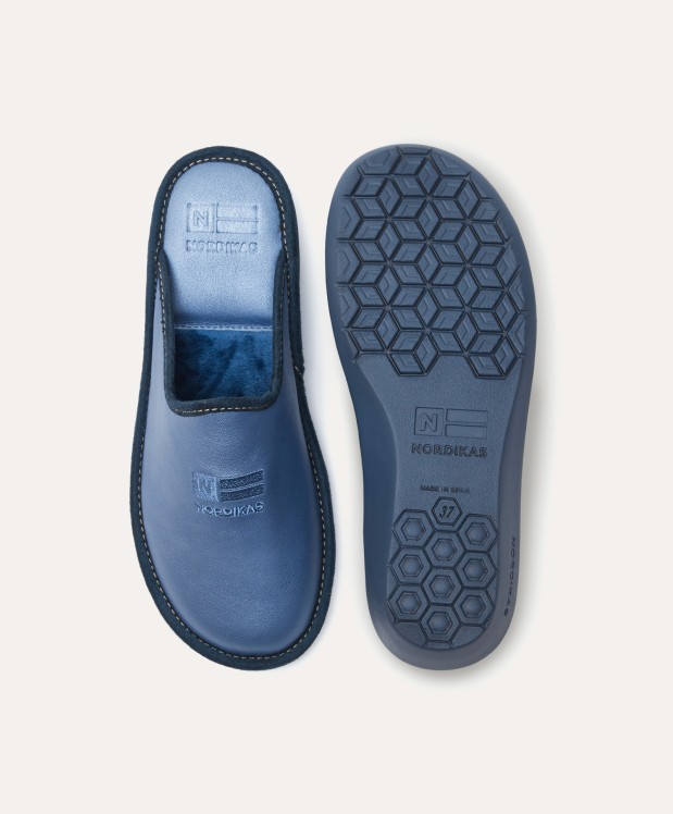 nordikas ZAPATILLAS DE CASA MUJER NACARADO AZUL PLOMO Última moda