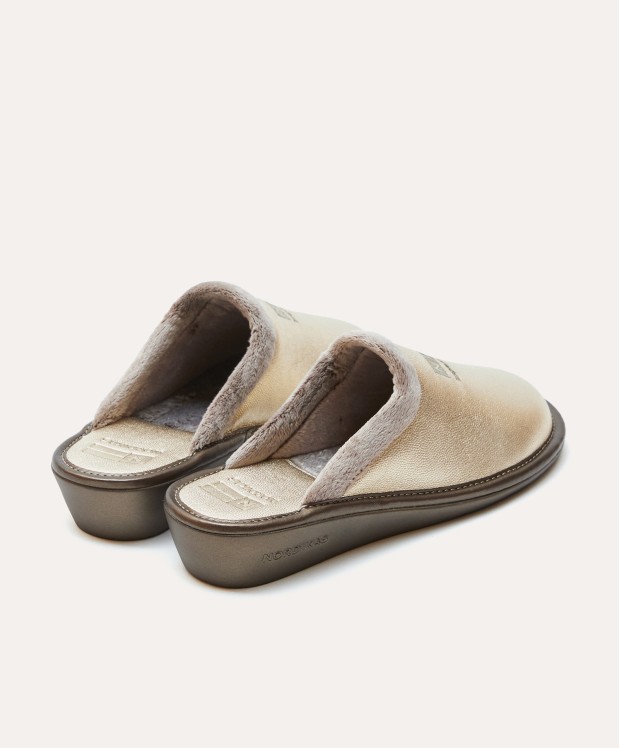nordikas ZAPATILLAS DE CASA MUJER METALIC PLATINO Ofertas de temporada