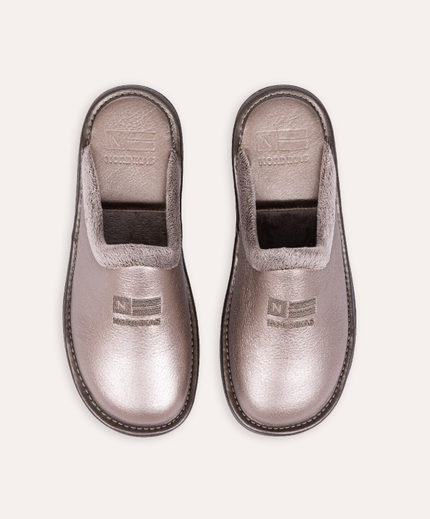nordikas ZAPATILLAS DE CASA MUJER METALIC ONYX Ofertas especiales