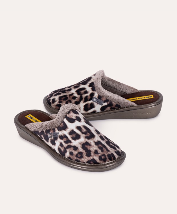 nordikas ZAPATILLAS DE CASA MUJER LINCE MARRON En línea