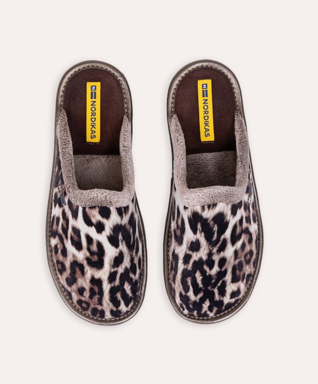 nordikas ZAPATILLAS DE CASA MUJER LINCE MARRON En línea