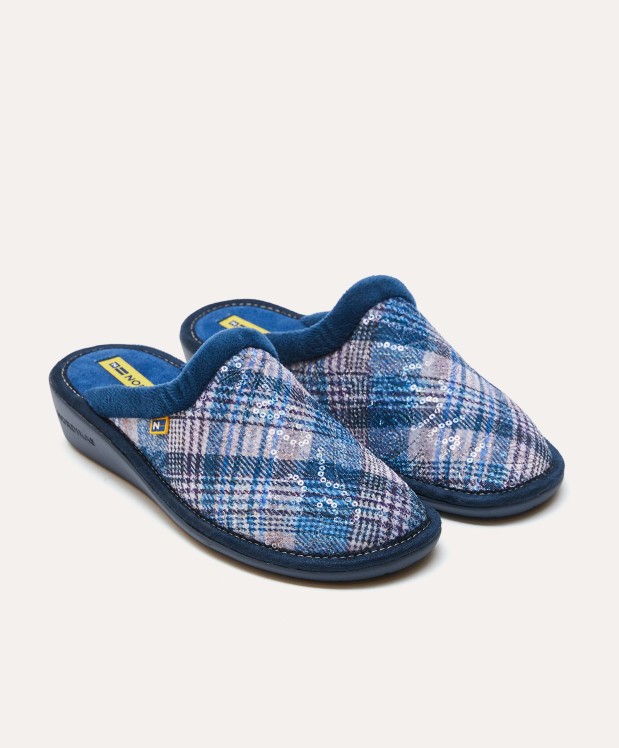 nordikas ZAPATILLAS DE CASA MUJER LONDON AZUL Venta caliente