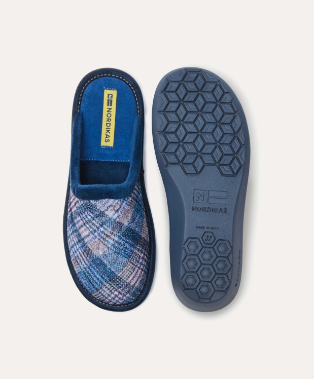 nordikas ZAPATILLAS DE CASA MUJER LONDON AZUL Venta caliente
