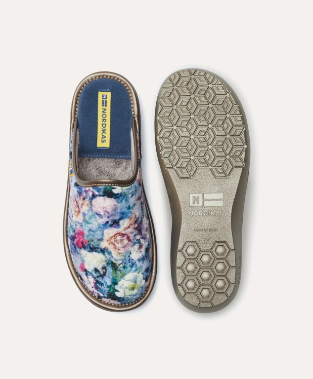 nordikas ZAPATILLAS DE CASA MUJER ROSAS JEANS Gran oferta