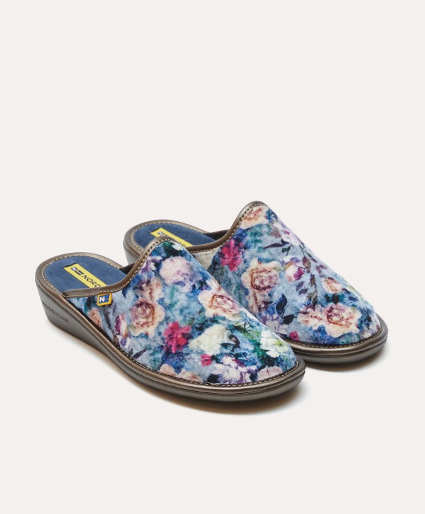 nordikas ZAPATILLAS DE CASA MUJER ROSAS JEANS Gran oferta