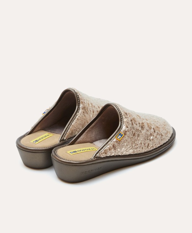 nordikas ZAPATILLAS DE CASA MUJER OSLO PLATINO Descuento