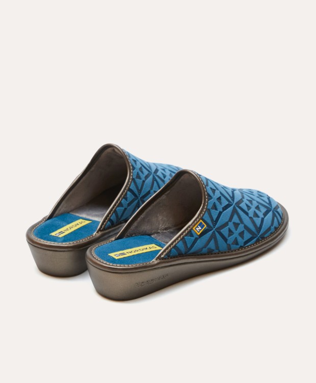 nordikas ZAPATILLAS DE CASA MUJER TERCIOPELO DENIM Tienda