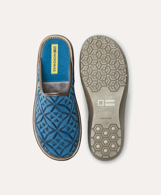 nordikas ZAPATILLAS DE CASA MUJER TERCIOPELO DENIM Tienda