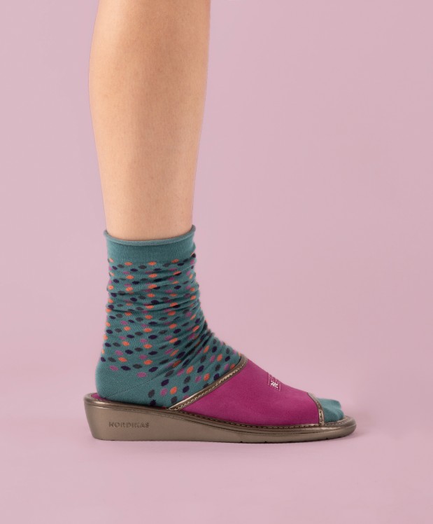 nordikas ZAPATILLAS DE CASA MUJER AFELPADO FRESA ÚLTIMAS EDICIONES