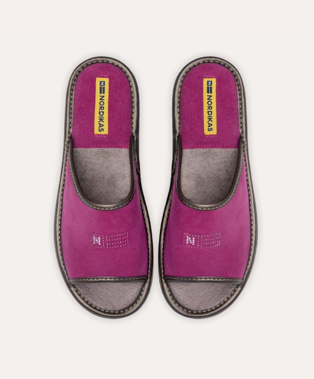 nordikas ZAPATILLAS DE CASA MUJER AFELPADO FRESA ÚLTIMAS EDICIONES