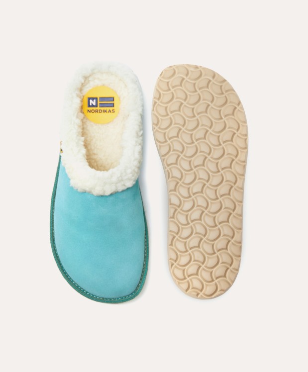 nordikas ZAPATILLAS DE CASA MUJER AFELPADO MENTA Oferta especial de fábrica