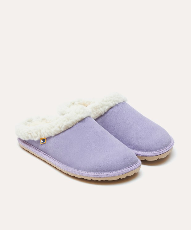 nordikas ZAPATILLAS DE CASA MUJER AFELPADO LILA Superdescuento