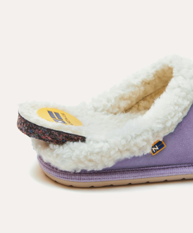 nordikas ZAPATILLAS DE CASA MUJER AFELPADO LILA Superdescuento
