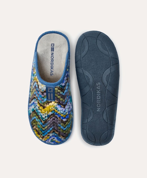nordikas ZAPATILLAS DE CASA MUJER ANDINO AZUL En línea