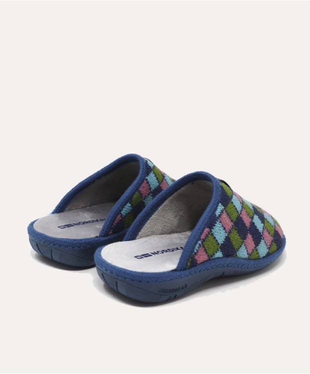 nordikas ZAPATILLAS DE CASA MUJER ARLEQUIN INDICO Gran oferta
