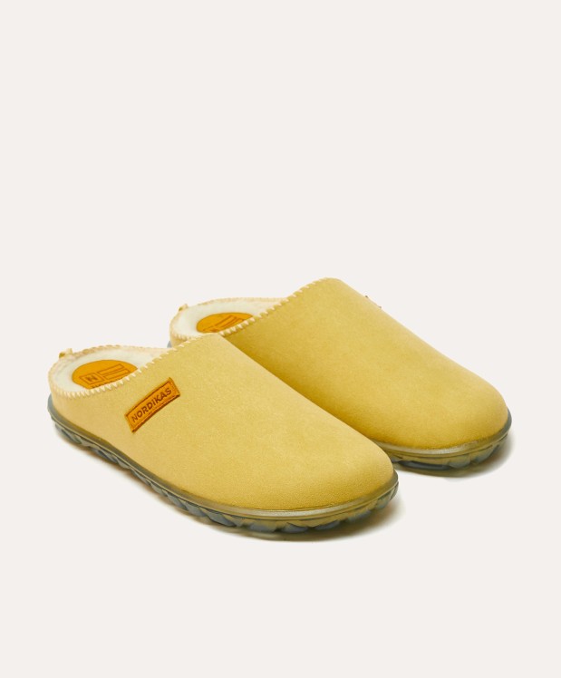 nordikas ZAPATILLAS DE CASA MUJER ECO SUEDE YELLOW Rebajas baratas