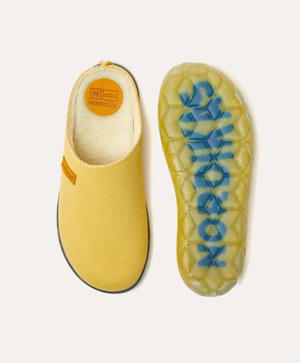 nordikas ZAPATILLAS DE CASA MUJER ECO SUEDE YELLOW Rebajas baratas