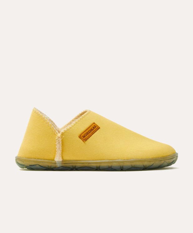 nordikas ZAPATILLAS DE CASA MUJER ECO SUEDE YELLOW Descuento