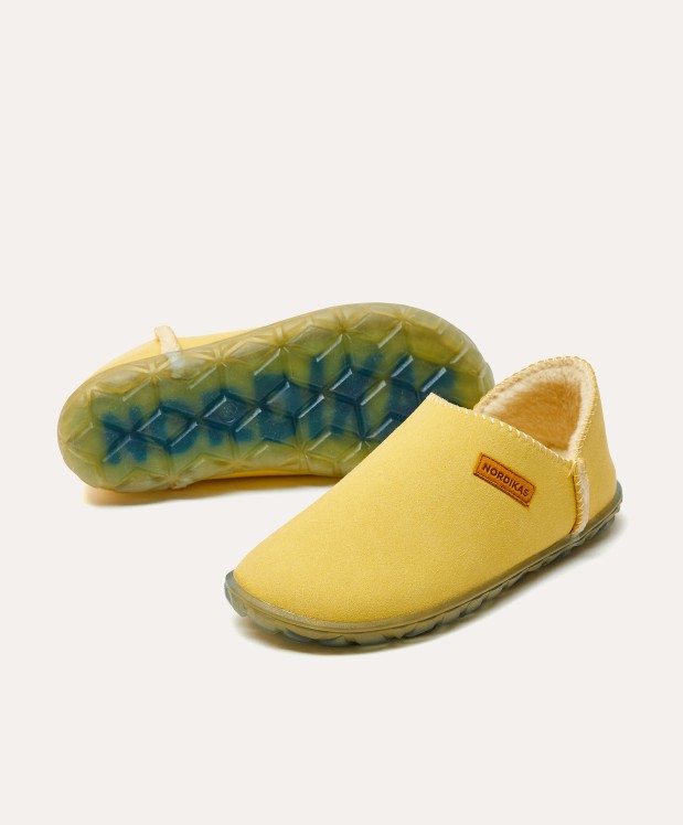 nordikas ZAPATILLAS DE CASA MUJER ECO SUEDE YELLOW Descuento