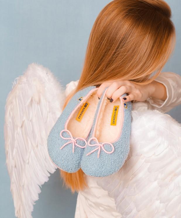 nordikas ZAPATILLAS DE CASA MUJER TEDDY CELESTE Grandes descuentos