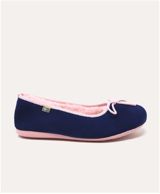 nordikas ZAPATILLAS DE CASA MUJER AFELPADO INDICO Tienda de fábrica