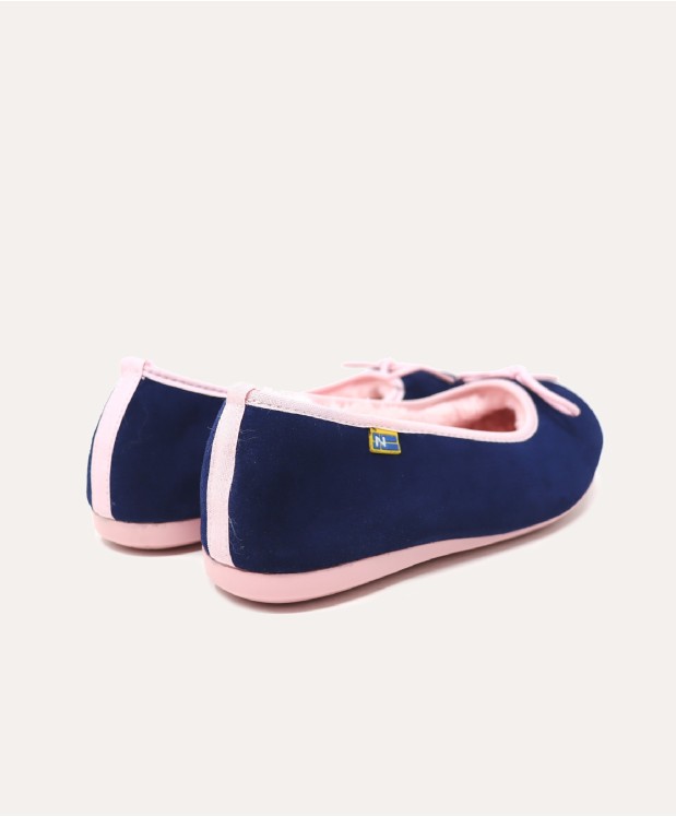 nordikas ZAPATILLAS DE CASA MUJER AFELPADO INDICO Tienda de fábrica