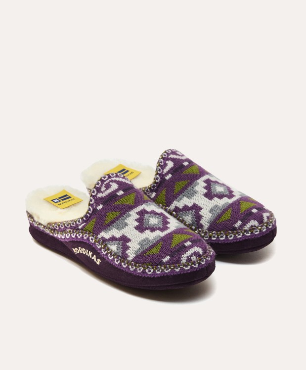 nordikas ZAPATILLAS DE CASA MUJER INCA PURPURA Ventas relámpago