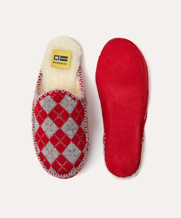 nordikas ZAPATILLAS DE CASA MUJER DAMA ROJO Liquidación