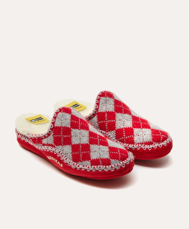 nordikas ZAPATILLAS DE CASA MUJER DAMA ROJO Liquidación