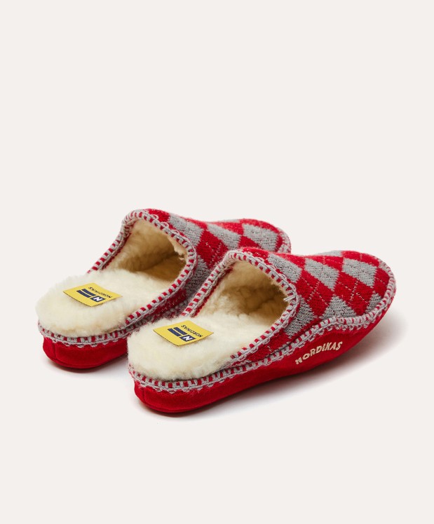 nordikas ZAPATILLAS DE CASA MUJER DAMA ROJO Liquidación