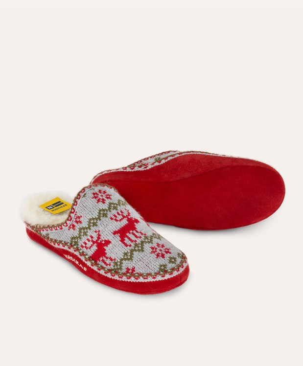 nordikas ZAPATILLAS DE CASA MUJER RENOS ROJO Rebajas online