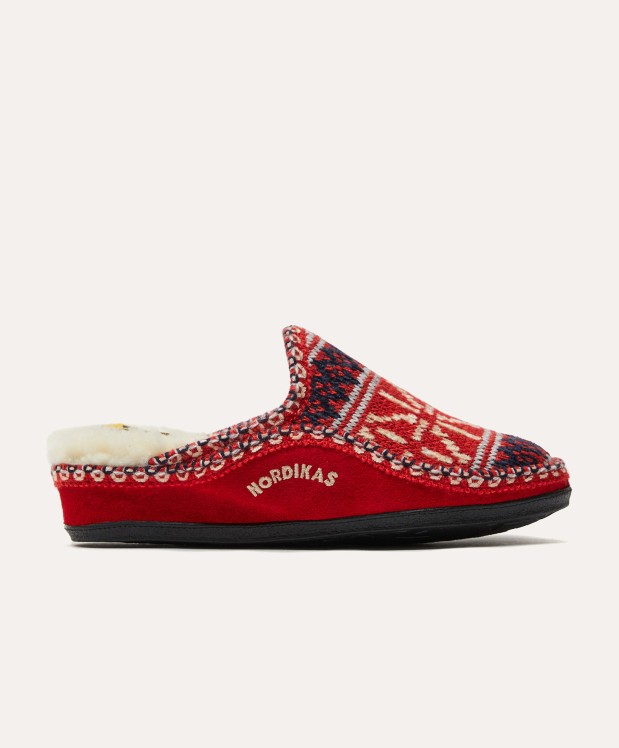 nordikas ZAPATILLAS DE CASA MUJER TEIDE ROJO Envío gratis