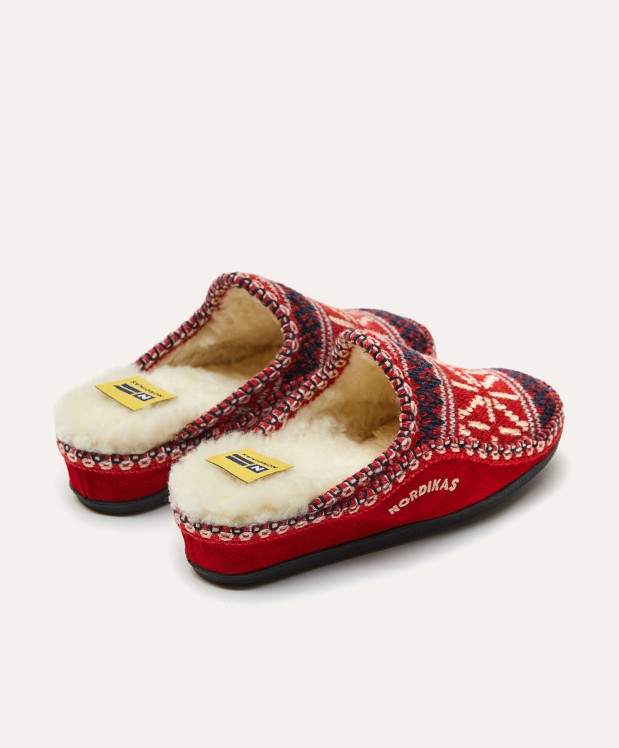 nordikas ZAPATILLAS DE CASA MUJER TEIDE ROJO Envío gratis