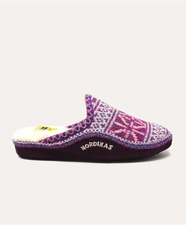 nordikas ZAPATILLAS DE CASA MUJER TEIDE MORADO Envío gratis