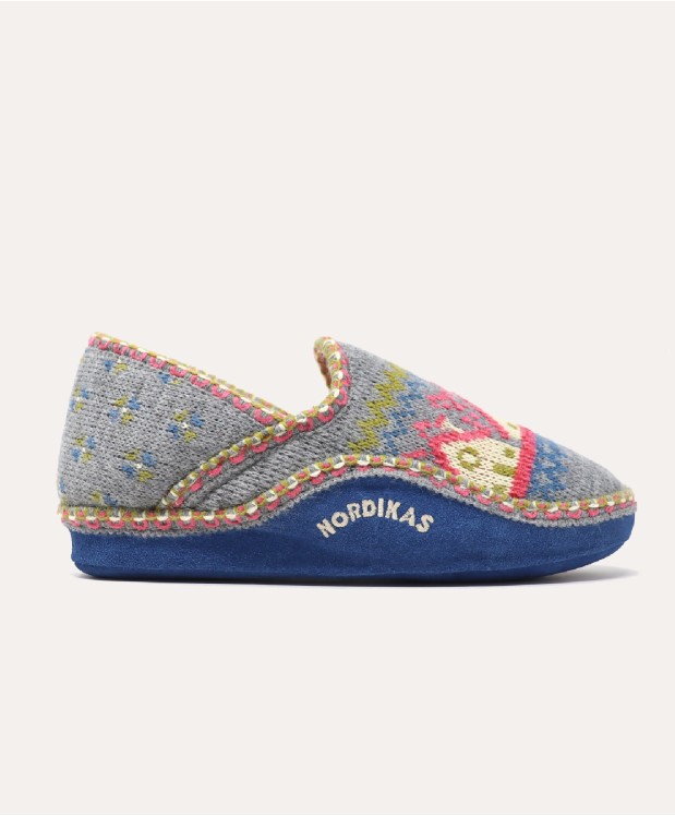 nordikas ZAPATILLAS DE CASA MUJER CABAÑA GRIS Promoción por tiempo limitado