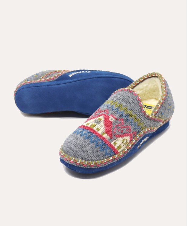 nordikas ZAPATILLAS DE CASA MUJER CABAÑA GRIS Promoción por tiempo limitado