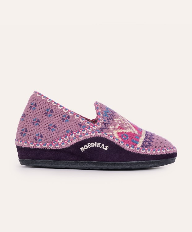 nordikas ZAPATILLAS DE CASA MUJER CABAÑA PURPURA Solo hoy