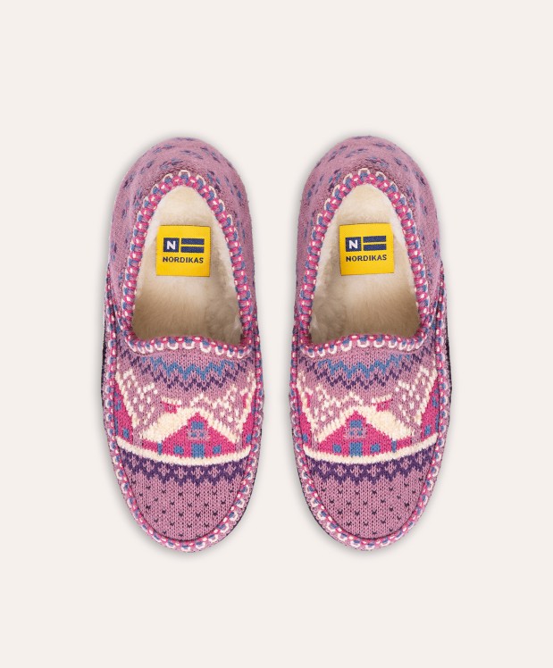 nordikas ZAPATILLAS DE CASA MUJER CABAÑA PURPURA Solo hoy