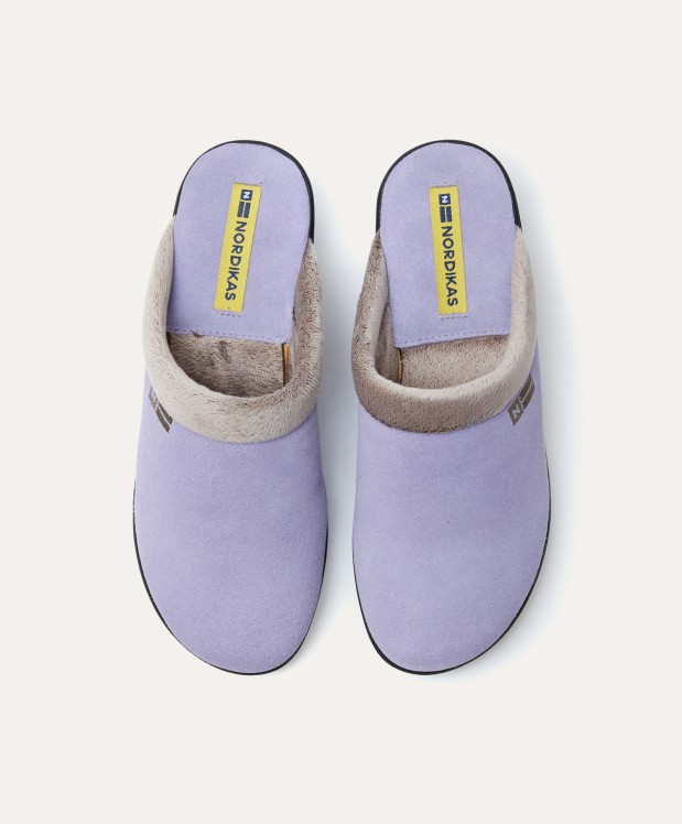 nordikas ZAPATILLAS DE CASA MUJER AFELPADO LILA Oferta especial de fábrica
