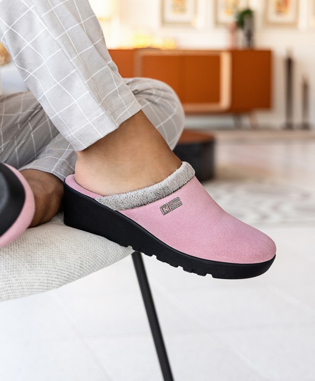 nordikas ZAPATILLAS DE CASA MUJER AFELPADO ROSA Promoción trimestral