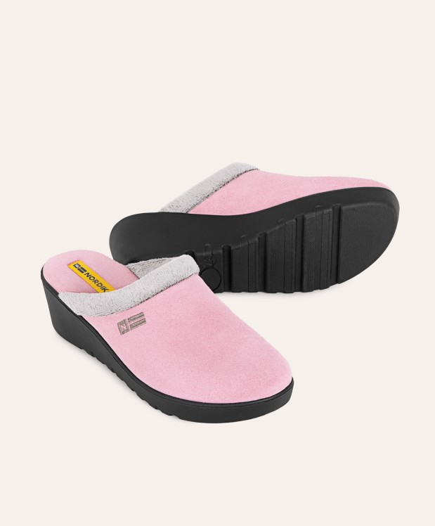nordikas ZAPATILLAS DE CASA MUJER AFELPADO ROSA Promoción trimestral