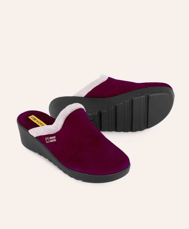 nordikas ZAPATILLAS DE CASA MUJER AFELPADO MORADO Grandes descuentos