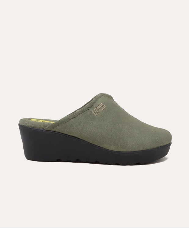 nordikas ZAPATILLAS DE CASA MUJER AFELPADO MUSGO Liquidación