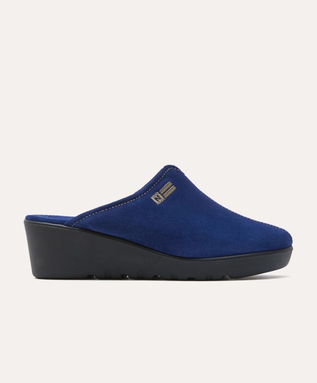 nordikas ZAPATILLAS DE CASA MUJER AFELPADO INDICO Tienda de fábrica