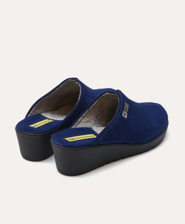 nordikas ZAPATILLAS DE CASA MUJER AFELPADO INDICO Tienda de fábrica