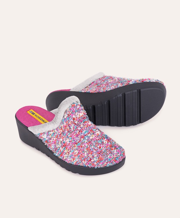 nordikas ZAPATILLAS DE CASA MUJER AVIÑON FRESA Oferta exclusiva